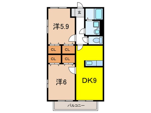 フェリーチェ尾上の物件間取画像